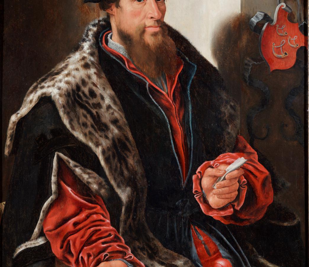 Maarten van Heemskerck, Andries Willemsz van Oudshoorn van Sonnevelt, ca. 1545-1550, olieverf op paneel (Bruikleen Stichting Provenhuis Paling en Van Foreest)