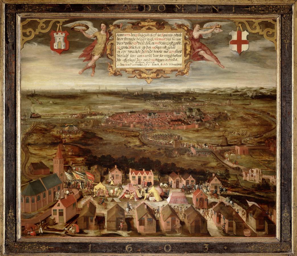 De belegering van Alkmaar in 1573 door de Spanjaarden, 1604, onbekende schilder