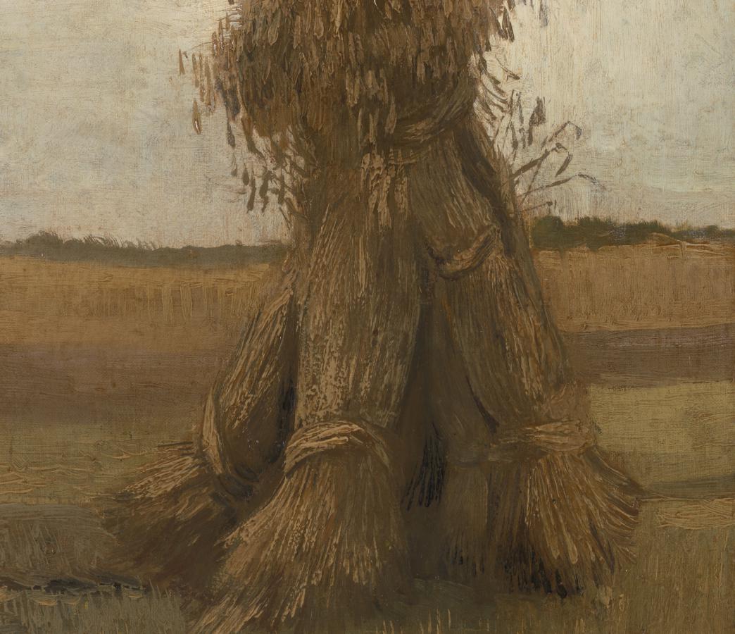 Vincent van Gogh, Korenschoven, 1885. Doek, 40,2 x 30 cm. | Collectie Kröller-Müller Museum, Otterlo 